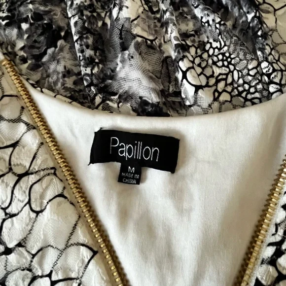 Papillon Blanc women’s sleeveless blouse top size M - Picture 7 of 9